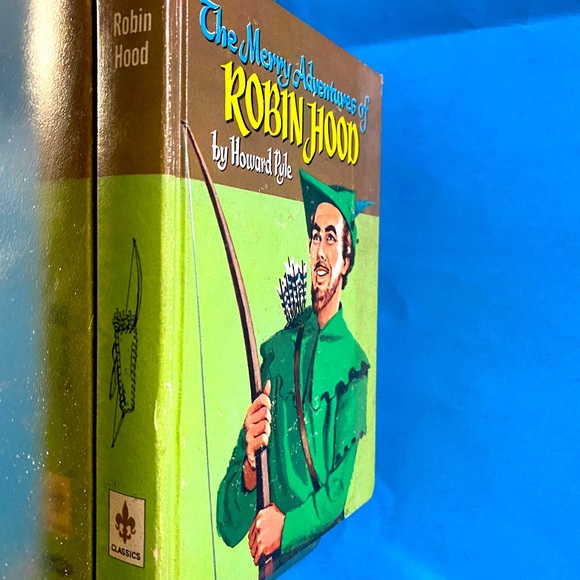 THE MERRY ADVENTURES OF ROBIN HOOD VTG 1955 HARDCOVER BOOK BY HOWARD PYLE 264p. - Picture 3 of 16